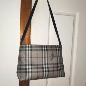 Burberry Grey Nova Check Shoulder Bag